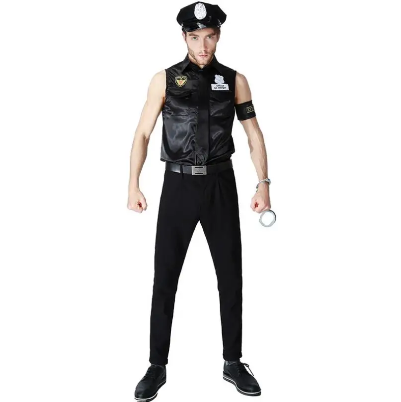 M XL костюмы на Хэллоуин взрослый Америки США полиции грязно полицейского форма