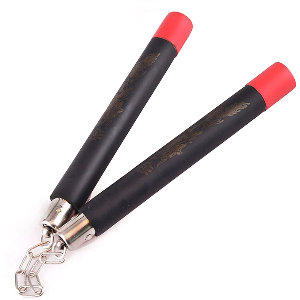 Горячие Единоборства нунчаки из поролона Nunchaku Дракон шаблон Черный Боевой для