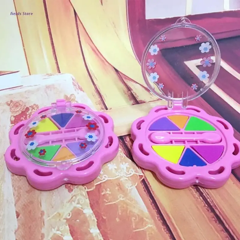 

3Inch Cosmetic Compact Makeup Playset Dollhouse Pretend Play Makeup Accessory