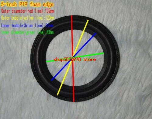 

1pcs 5" inch Speaker Foam Edge Speaker Surround Home HiFi Audio Repair DIY Parts