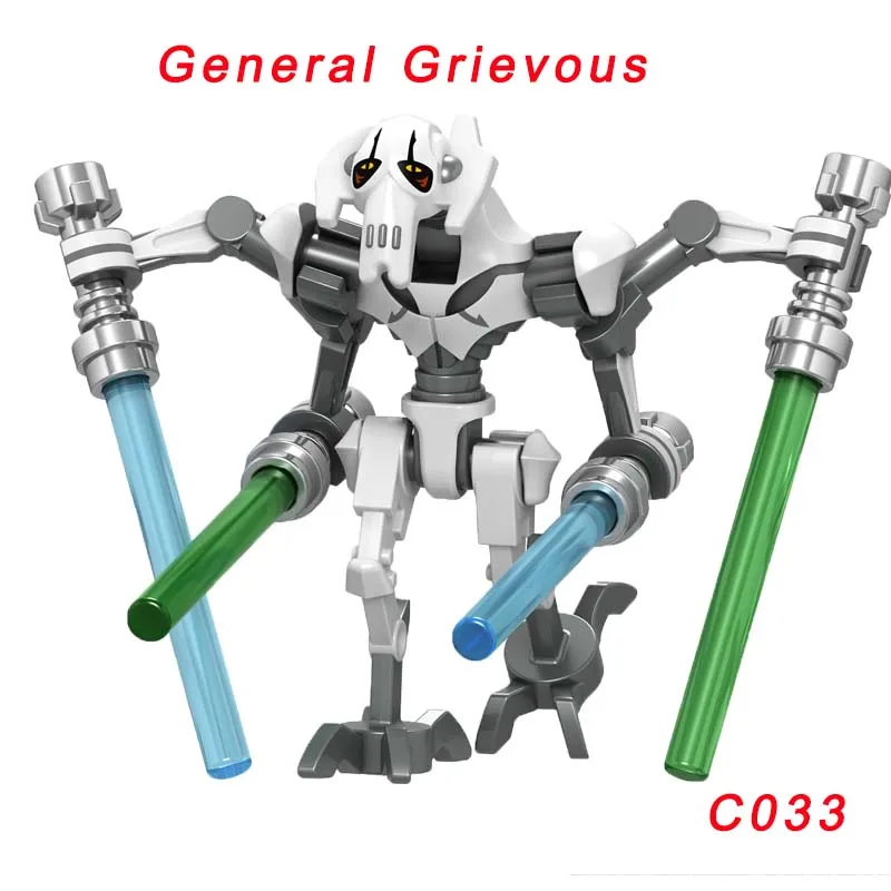 C033 Одиночная Звездные войны кирпич Dewback пустыня Jabba Rancor Amidala C-3Po Хром золотой таваунпун строительный блок - Цвет: C033