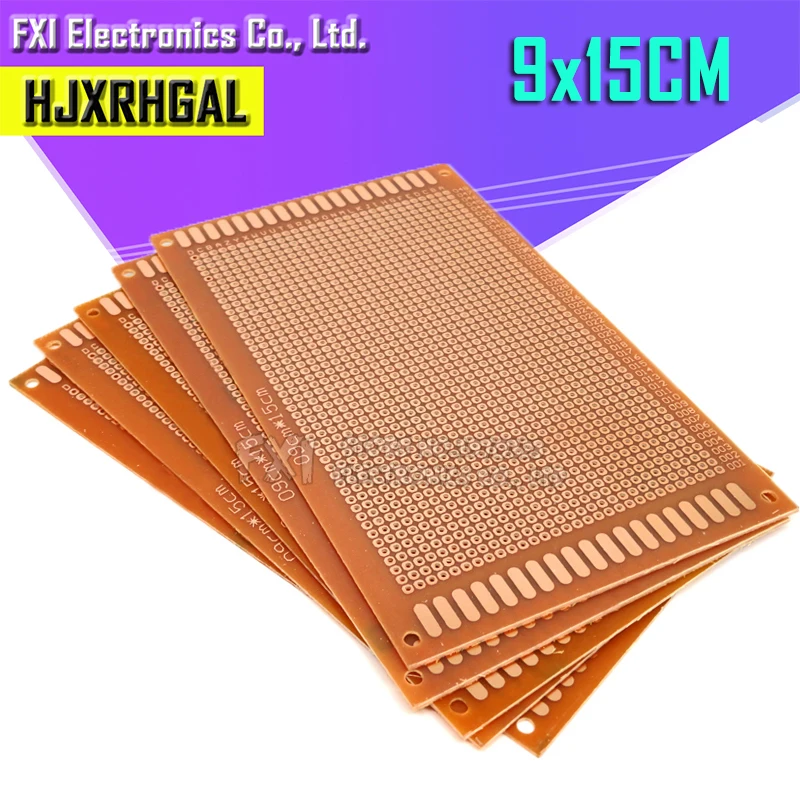 2 шт. 9x15 см 9*15 DIY Прототип бумага PCB Универсальный Эксперимент Матрица платы igmopnrq