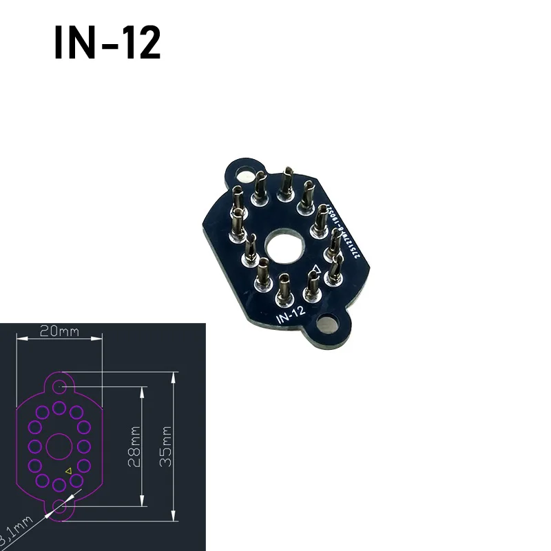 Nixie трубка держатель розетка конвертер адаптер штекер для IN-14 IN-12 IN-18 IN-8-2 QS18-12 IN-8