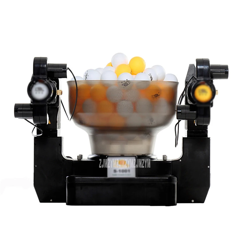 

S-1001 Tennis Robot Double Head Automatic Shooting Table Tennis Serve Machine Practicing Machine For Beginners 40-70/Minutes