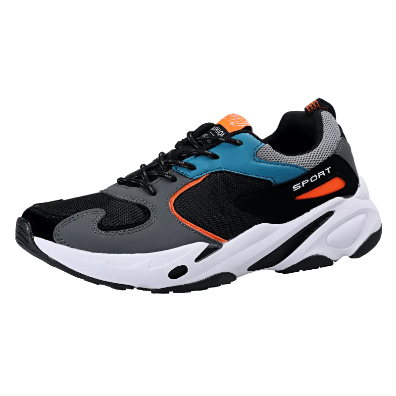 Новинка мужские кроссовки на толстой подошве дышащая сетчатая спортивная обувь