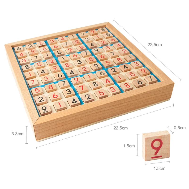 

Sudoku Crosswords Montessori Wooden Educational Digits Inference Logic Games Latin Square Math Puzzles Number Place Games