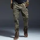 Камуфляжные мужские брюки-карго, повседневные мужские мешковатые брюки до щиколотки, размера плюс XXL, мужские зимние брюки