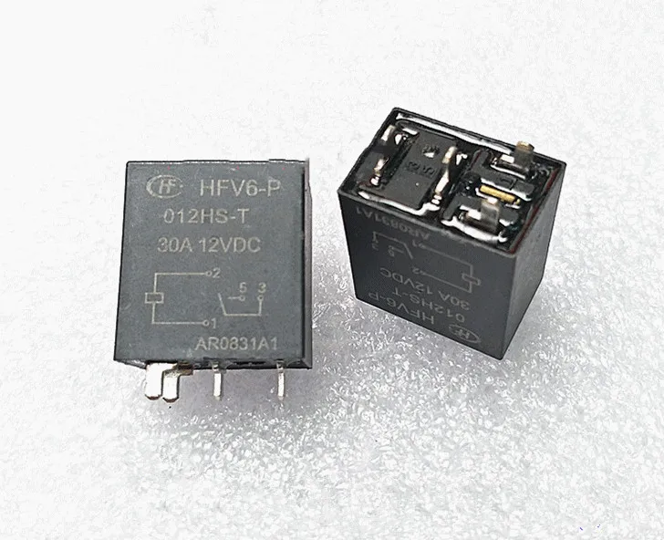 

10pcs/5pcs 100% NEW auto 12V relay HFV6-P 012HS-T 12VDC HFV6-P-012-HS-T HFV6 P 012HS T HFV6P012HST DC12V 12VDC 4PIN 30A