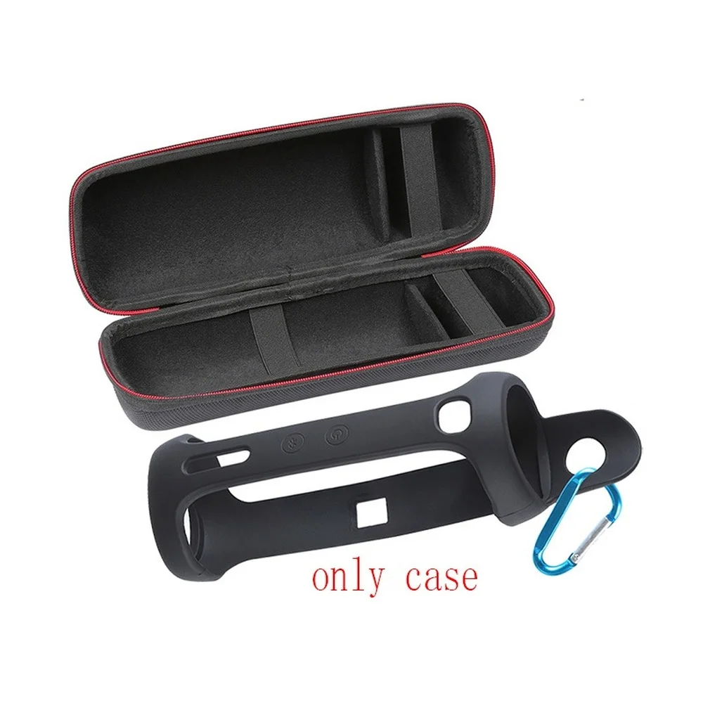 

2 in 1 Hard EVA Carry Zipper Storage Box Bag+ Soft Silicone Case Cover for JBL flip 5 Bluetooth Speaker For JBL flip5 Column
