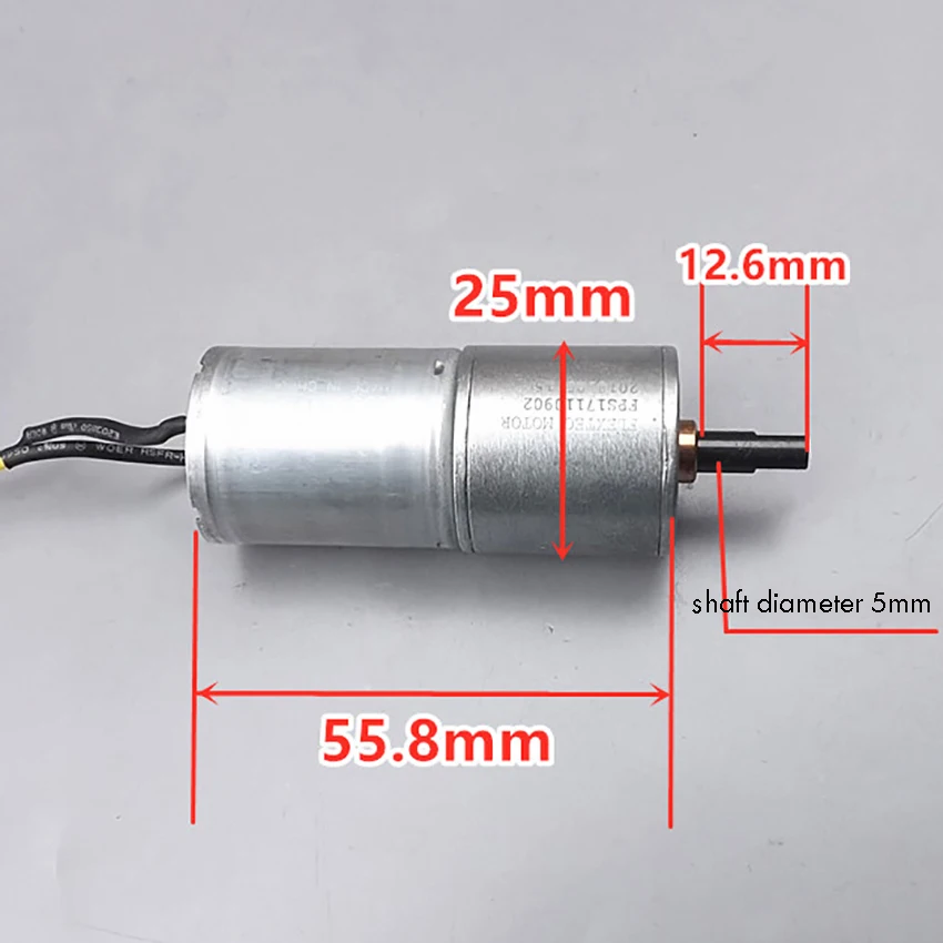 Мотор-редуктор 370, 3 в, 5 В, 6 в, большой крутящий момент, фоторедуктор с цельнометаллическим редуктором 25ga, диаметр вала 5 мм