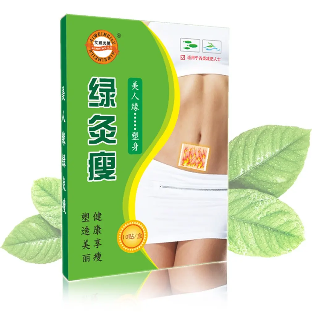 Карандаш тонкий патч для похудения и потери веса Целлюлит Жир сжигание Брюшная