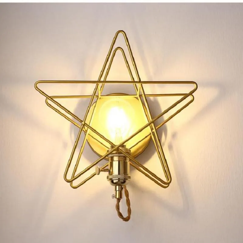 

Прикроватный настенный светильник для спальни скандинавский креативный Звездный светильник для гостиной фон для балкона лестница декоративный настенный светильник