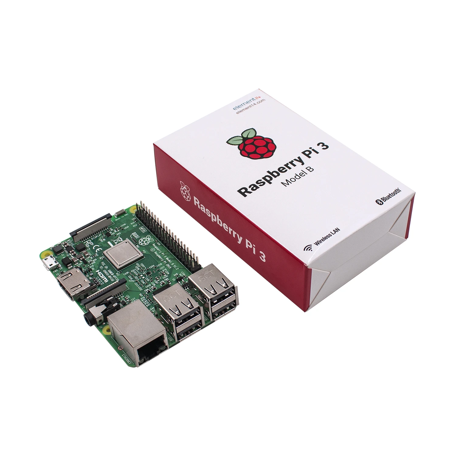 Raspberry Pi 3 Model B плата 1 Гб LPDDR2 BCM2837 четырехъядерный процессор с WiFi и Bluetooth версия 14 |