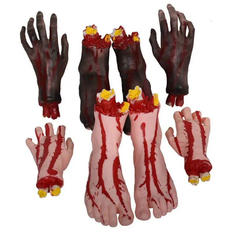 Игрушка ужасов для Хэллоуина страшный реквизит латексный пень кровавый порез