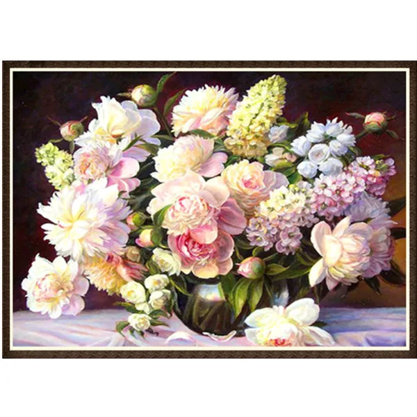 Картина из страз 5D &quotсделай сам&quot вышивка крестиком цветок алмазная настенная