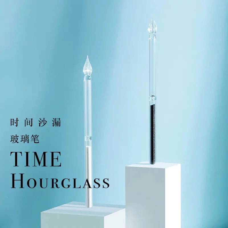 Tanie Czas Klepsydra Szklany Długopis Pióro Do Zanurzania Creative Statoinery