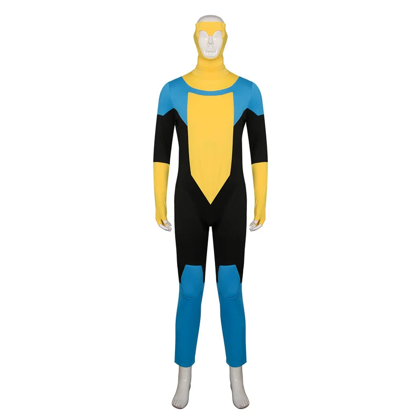 

Takerlama Mark Grayson Cosplay Jumpsuit with Headgear Superhero Costume Bodysuit Halloween Party Role Play Clothes