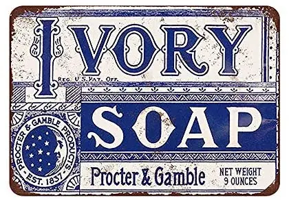 

Mora color Ivory soap tin Sign Vintage Metal Pub Club Cafe bar Home Wall Art Decoration Poster Retro 8x12 inches