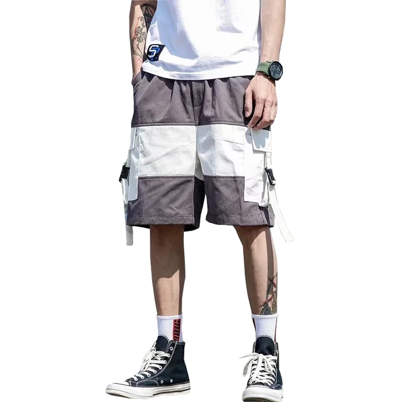 Новинка 2021 мужские шорты с несколькими карманами для улицы боковыми в стиле хип