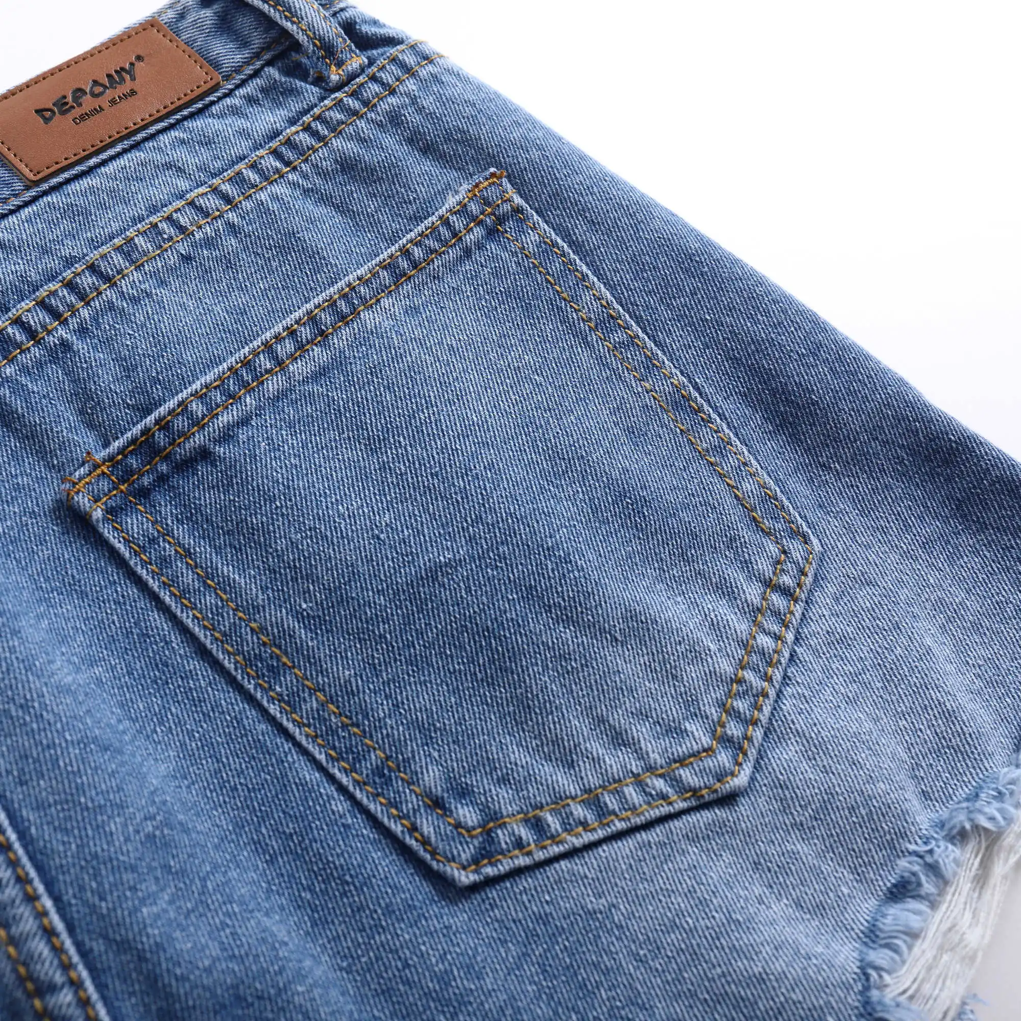 

2020 Summer women denim shorts ripped hole high waist ripped jeans short sexy wide leg plus size