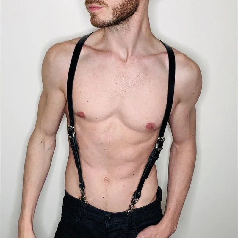 Мужской кожаный ремень для БДСМ-фетиша БДСМ | Тематическая одежда и униформа