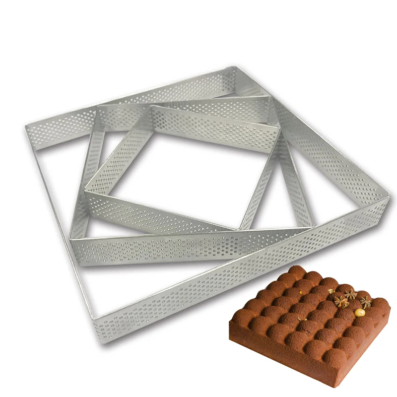 Квадратные прямоугольные формы из нержавеющей стали для изготовления тортов