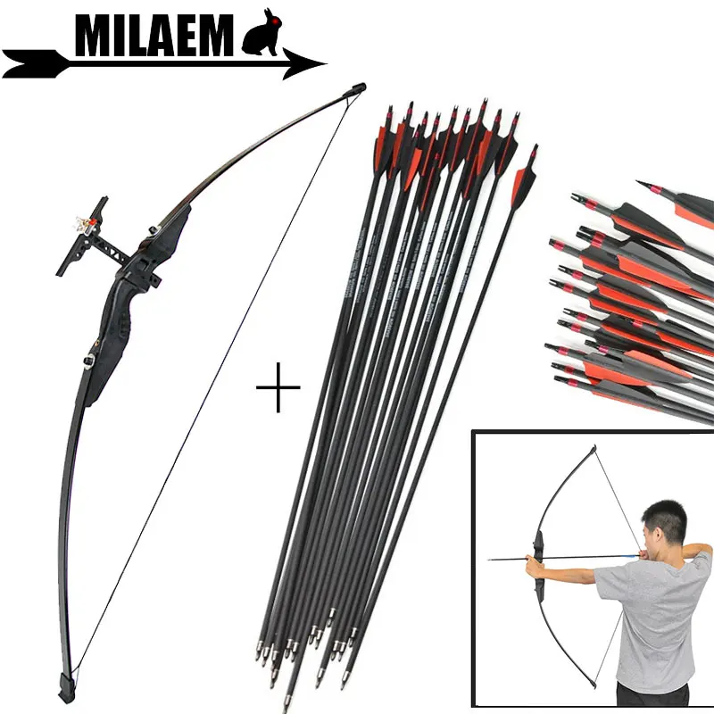 30/40 фунтов Рекурсивный лук для стрельбы из лука с стекловолокном стрелы