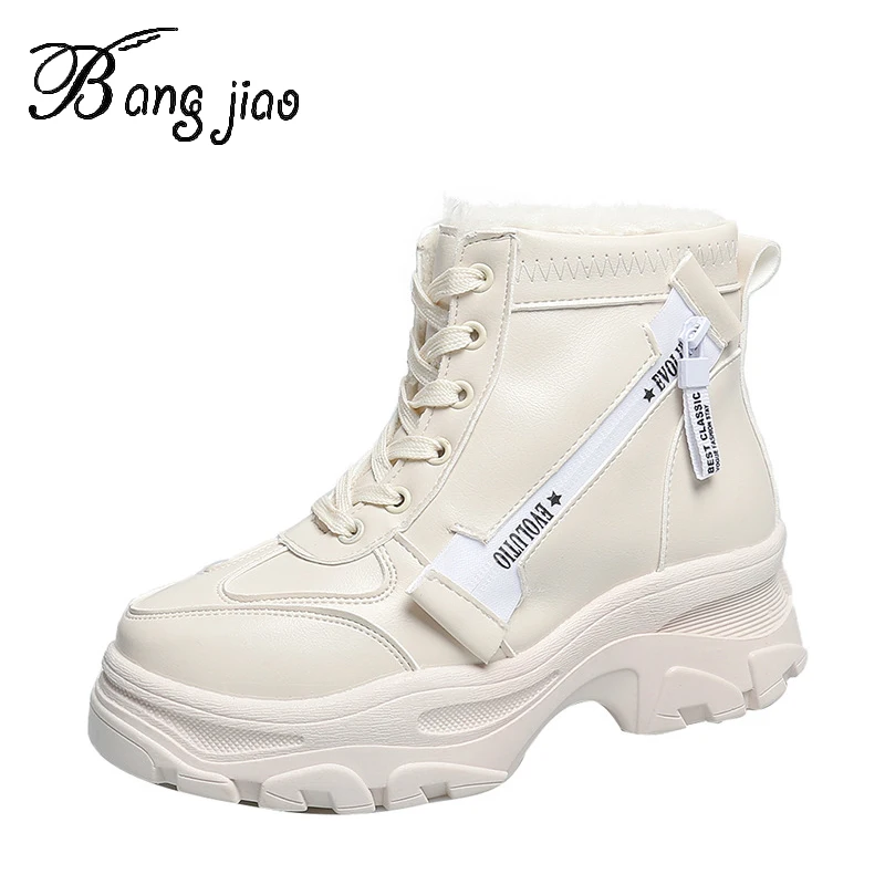 

New Women Boot Fashion Women Ankle Boots Winter Warm Shoes Botas Feminina Female Motorcycle Ankle Boots Women Botas Mujer