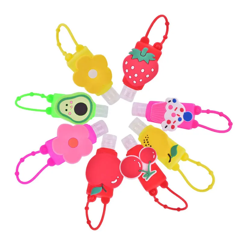 30ml Cute Silicone Mini Hand Sanitizer Gel Holder Portable Safe Travel Shampoo Soap Dispenser Bottle 1PC | Дом и сад