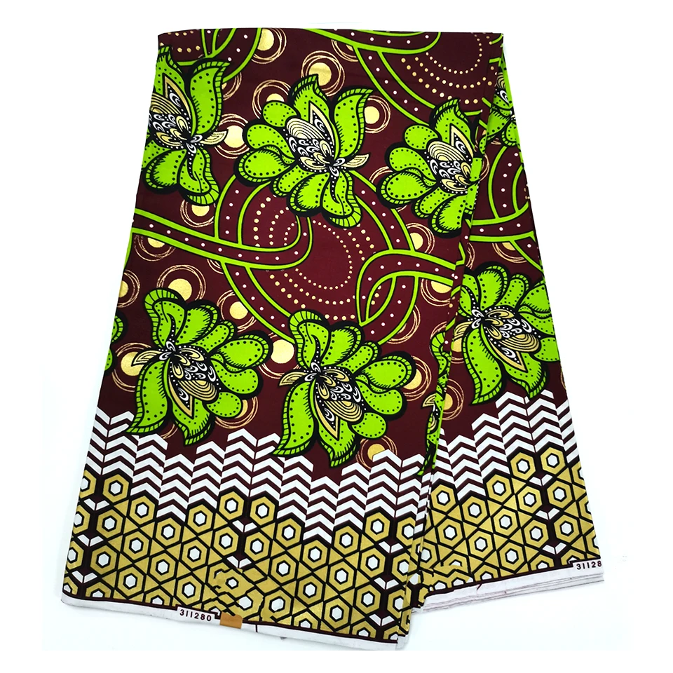

Hot Selling Bronzing Ankara Fabric African Wax Print Gold Printing Cotton Fabric Ghana Nigerian Pagne Batik Wax Materials HST-32