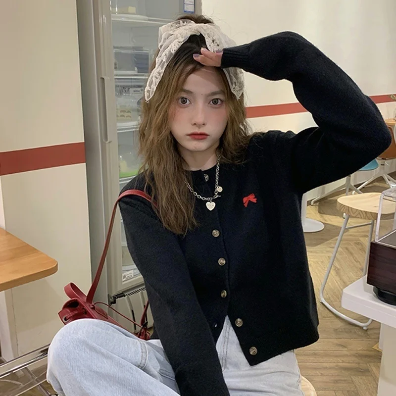 Unif Cardigan Pink Short Sweater Coat Women's Spring 2021 New Design Feeling Loose Knit Jum |