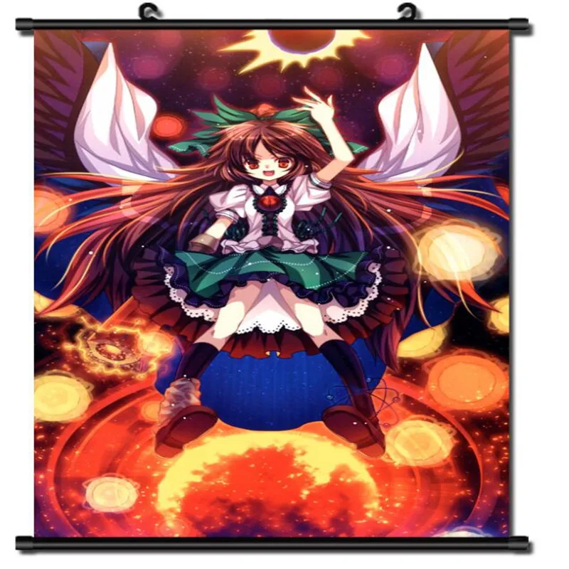 Японский аниме проект TouHou Subterranean Animism Reiuji Utsuho домашний Декор настенный свиток |
