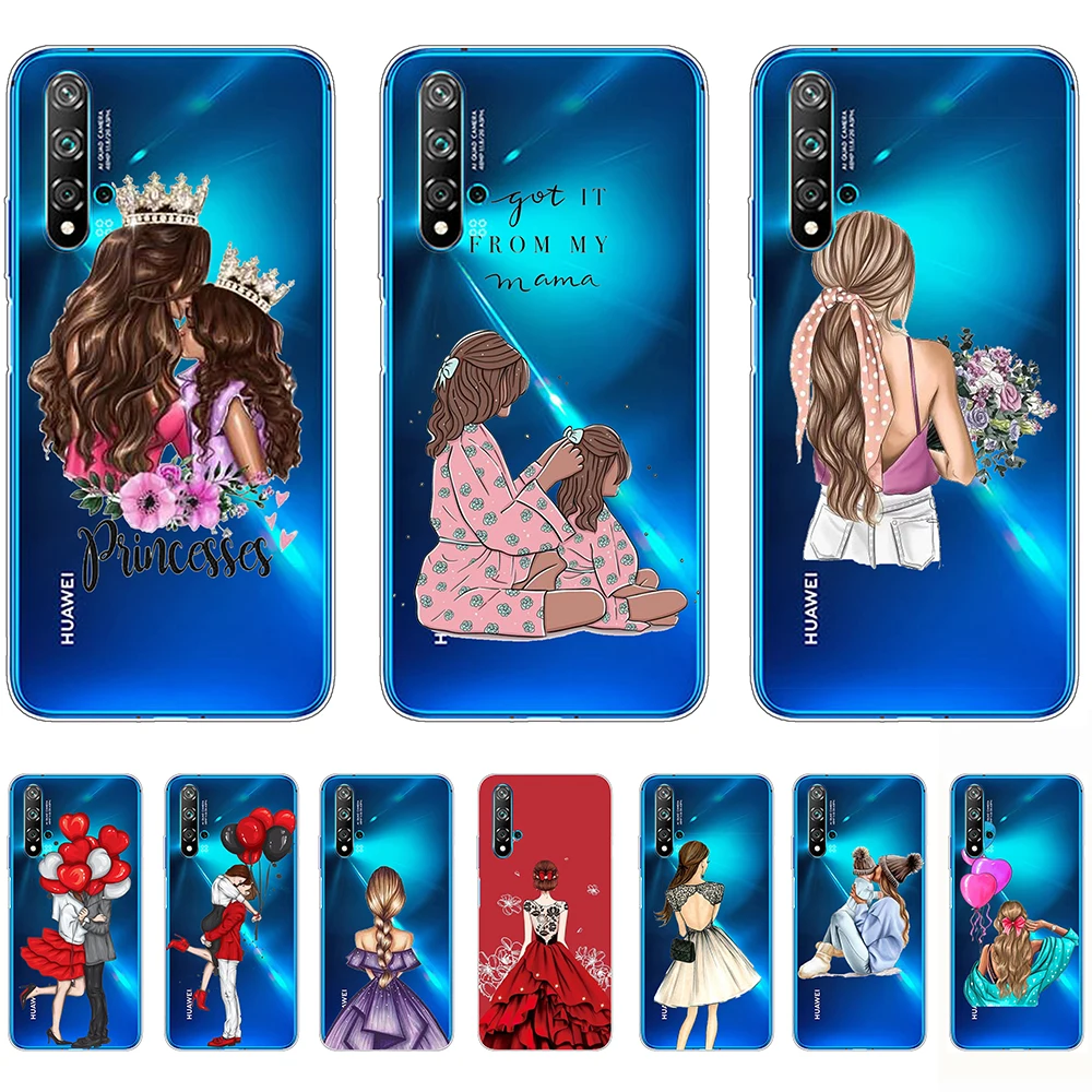 

Silicon Case for Huawei nova 5T Women's Fashion Cover on Huawei nova 5T Shell Cover Ultra-thin Anti-knock Shockproof Personality