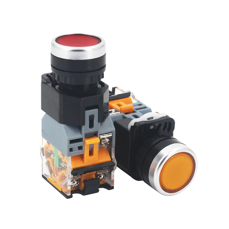 1 шт. кнопочный переключатель самоблокирующийся пусковой источник питания