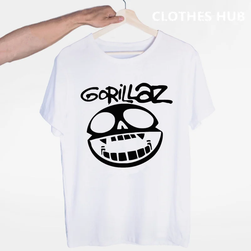Мужская рок группа chakhan Noodle Murdoc Russel футболка с коротким рукавом Gorillaz Футболка Ringer