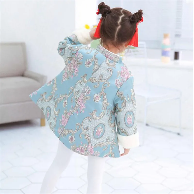 Детское платье Ципао для девочек Qipao Верхняя одежда блузки детское Новогоднее