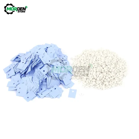 300Pcsset TO-220+ TO-3 +TO-3P1+TO-3P3 Bushing Transistor Insulation Pads Silicone Heatsink Shim Washer for Laptop CPU GPU