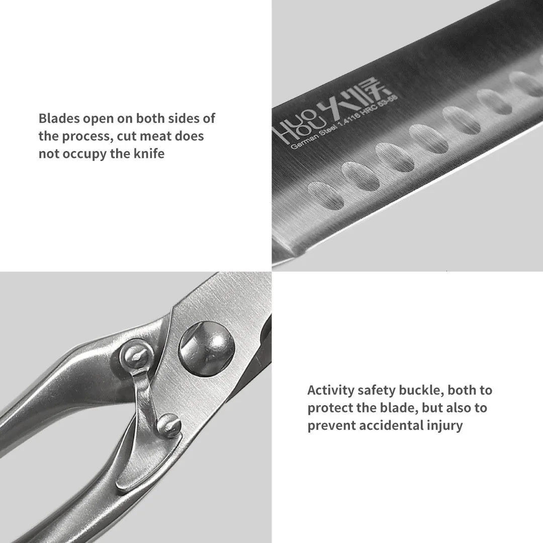Original Xiaomi HuoHou Kitchen Knife Set 6 Pieces set Extreme Long-lasting Sharp Kitchen Knife Set