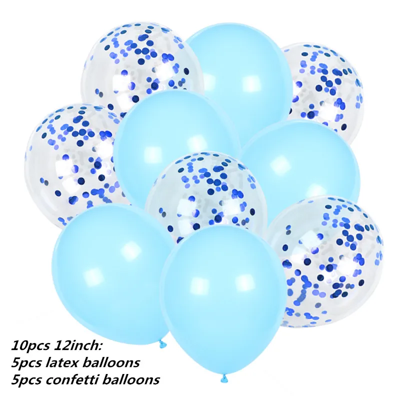 10pcs 12inch balloon 12 месяцы фоторамка баннер Baby 1st декорации с днем рождения Baby Shower 1st для маленьких мальчиков девочек мой первый год вечерние поставки - Цвет: 10pcs 12inch balloon