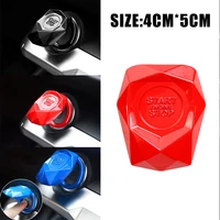 universal car engine start stop engine push button protection cover decorative trim sticker metal alloy car accessories