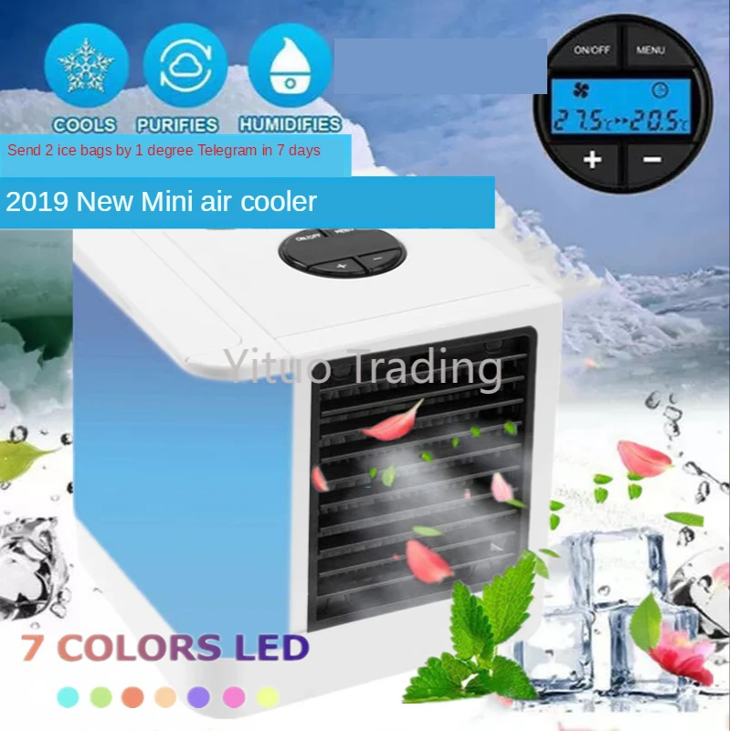 Mini Air Cooler Small Conditioning Fan Home Dormitory Office Desktop Humidifier Convenient Usb |
