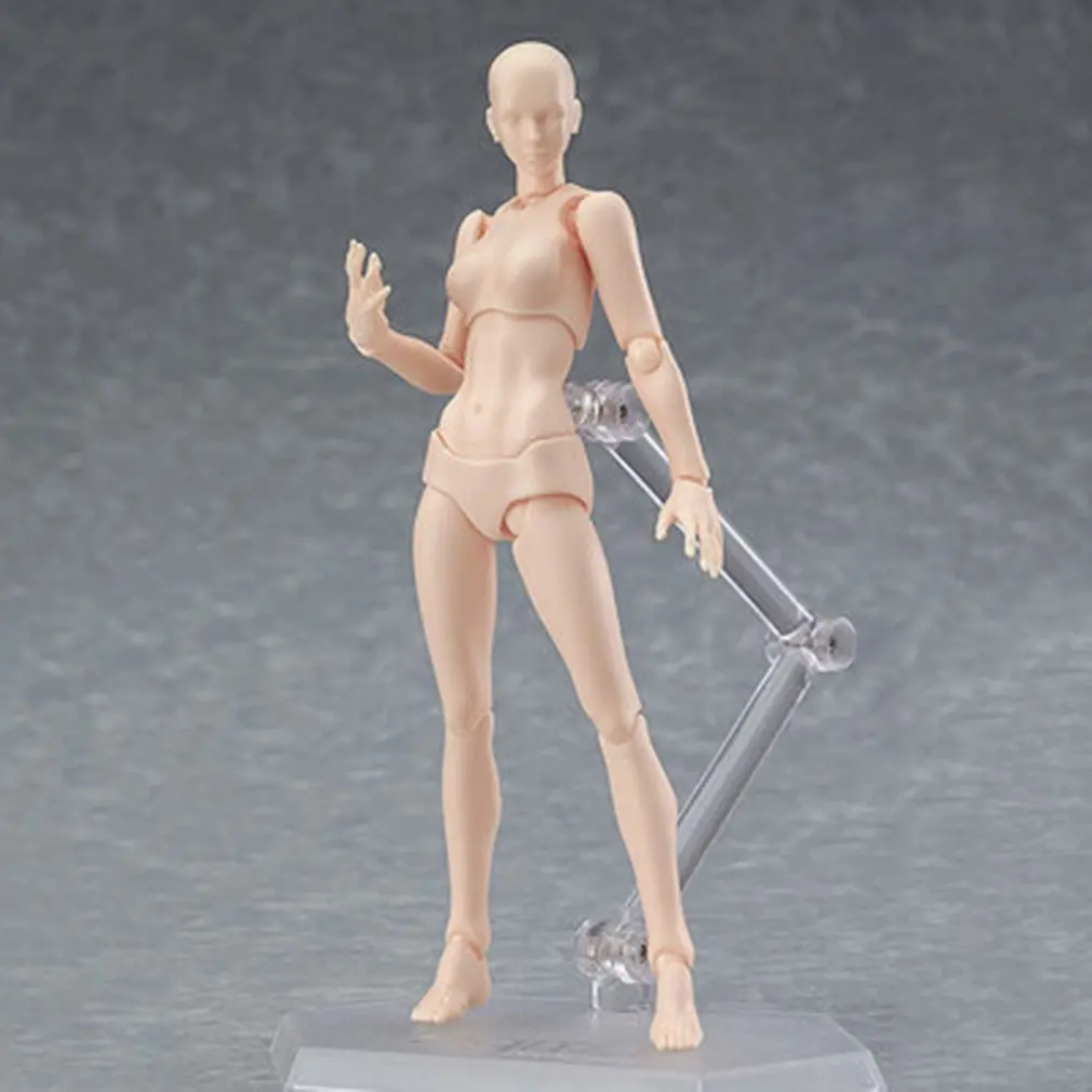 13cm Action Figure Toys Artist Movable Male Female Joint figure PVC Body Figures Model Mannequin Art Sketch Draw Figurine