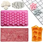 Формы силиконовые для шоколада, для самостоятельного изготовления, для украшения торта, инструменты для выпечки, аксессуары, листья сердца, сова, в форме музыкальных инструментов