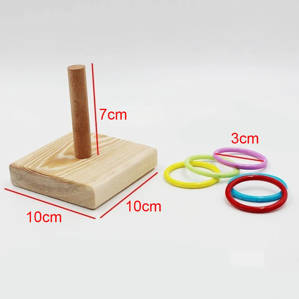 Тренировочные кольца для попугаев игрушка укладка колец набор игрушек Обучающие