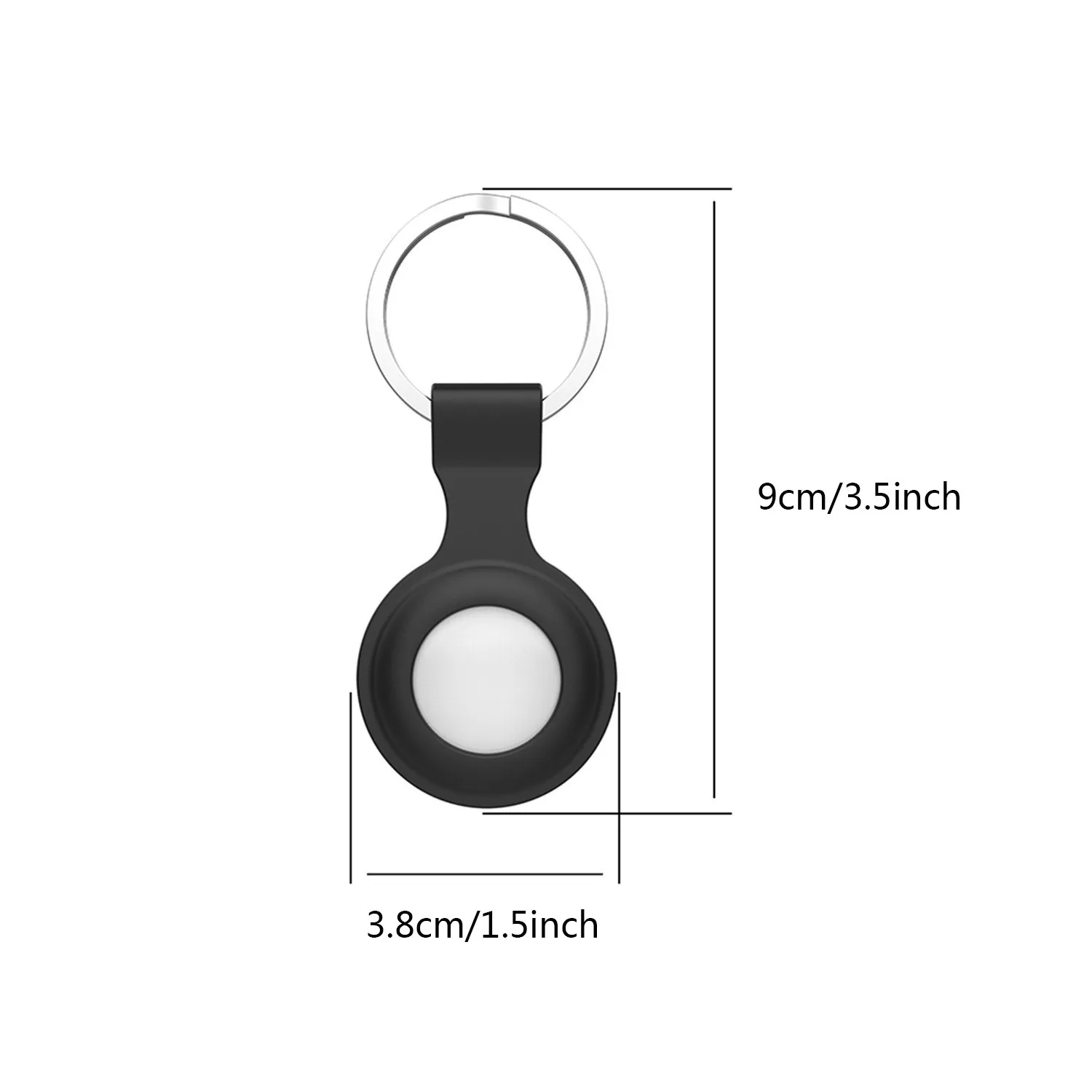 

NSSD Silicone Protective Case On For Apple Airtags Locator Tra-cker Cover Protective Case Full Protection Track Shell