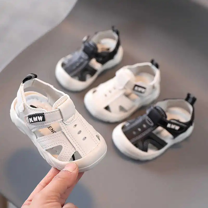 Summer male baby sandals 0 Baotou soft-soled toddler shoes 1 to 3 years old children's little girls sandals