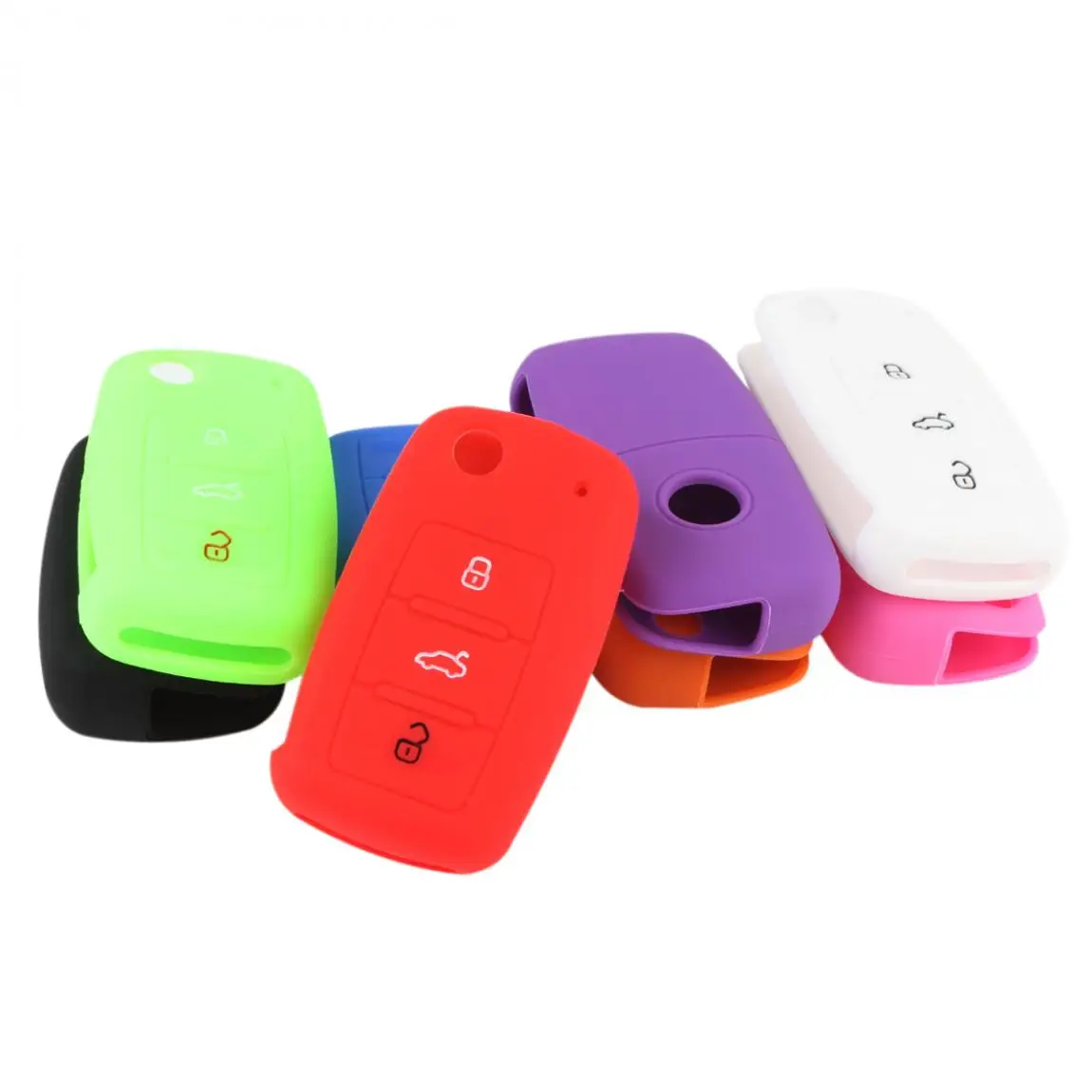Универсальный силиконовый чехол для автомобильного ключа автомобиля Bora Jetta POLO GOLF