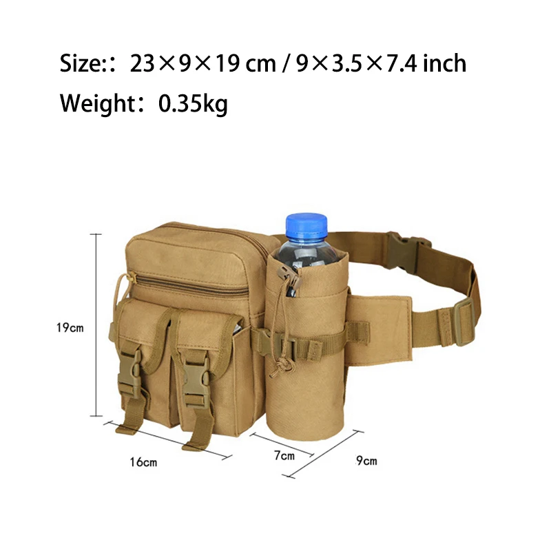 Поясная сумка для мужчин тактическая многофункциональная Повседневная