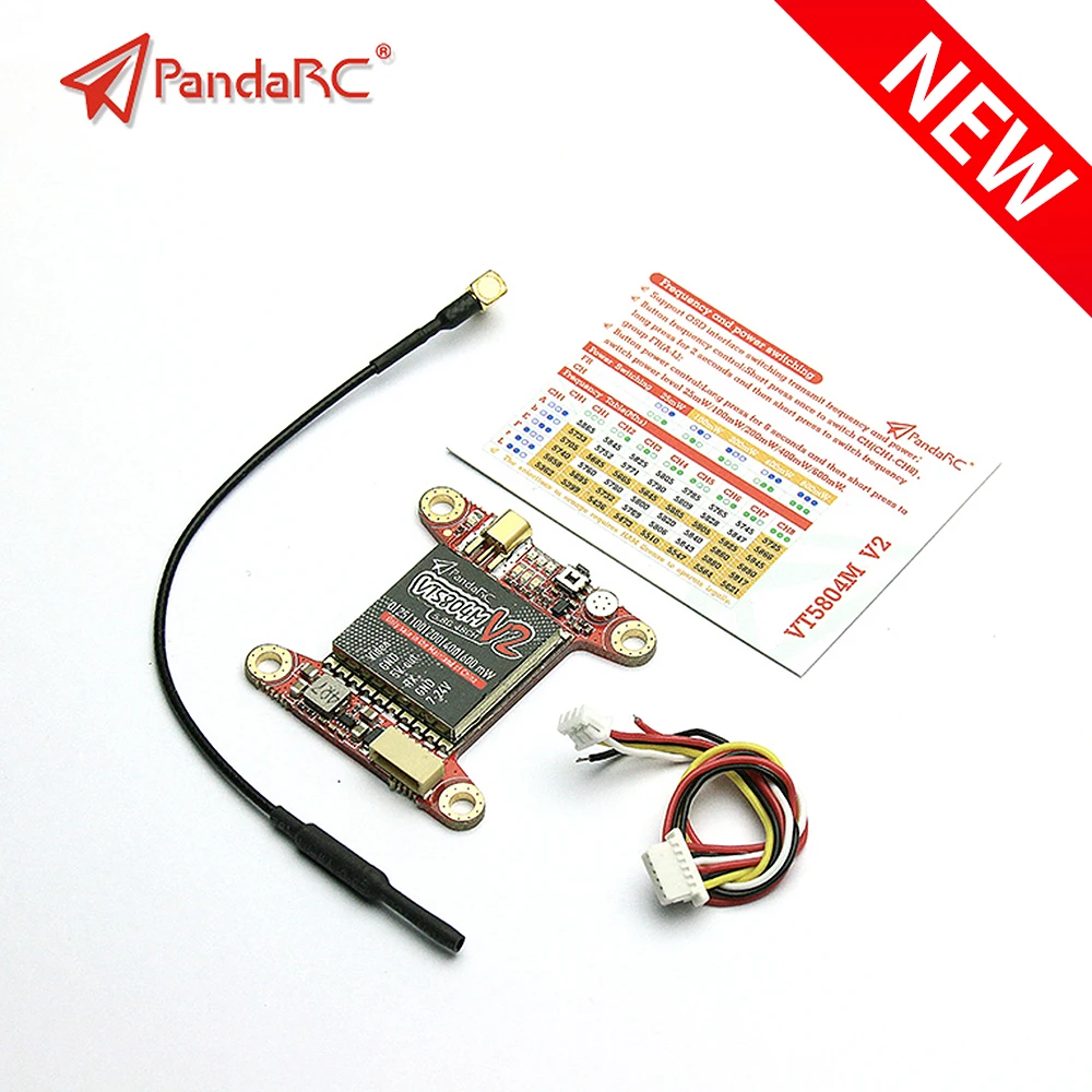 Видеопередатчик PandaRC VT5804M V2 5 8G 48CH 600 мВт VTX RC переключаемый для Fpv аксессуары