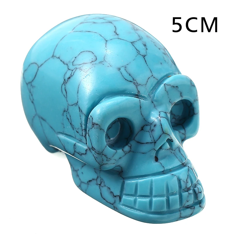 1 шт. 5 см кварцевый драгоценный камень в виде черепа искусственный лечебный для